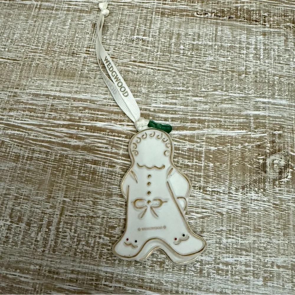 Wedgewood Gingerbread Baby’s 1st Christmas Ceramic Holiday Ornament, EUC